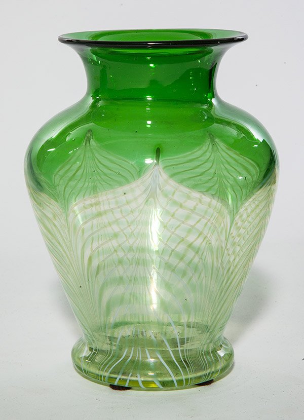 Durand vase, shouldered form in translucent green (1 of 1)
