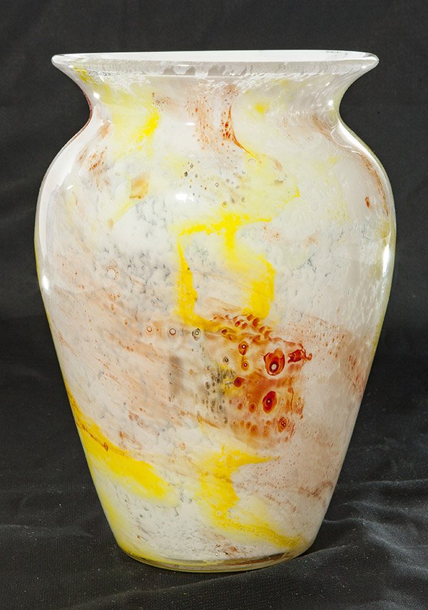 Kimble Cluthra vase, classic shouldered form in a (1 of 2)