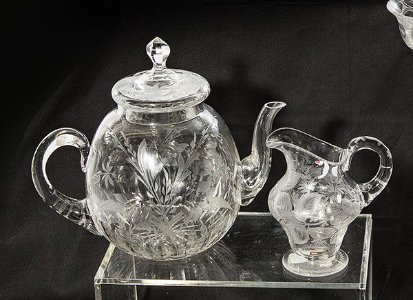 Two pieces of American Brilliant Period cut glass (1 of 2)