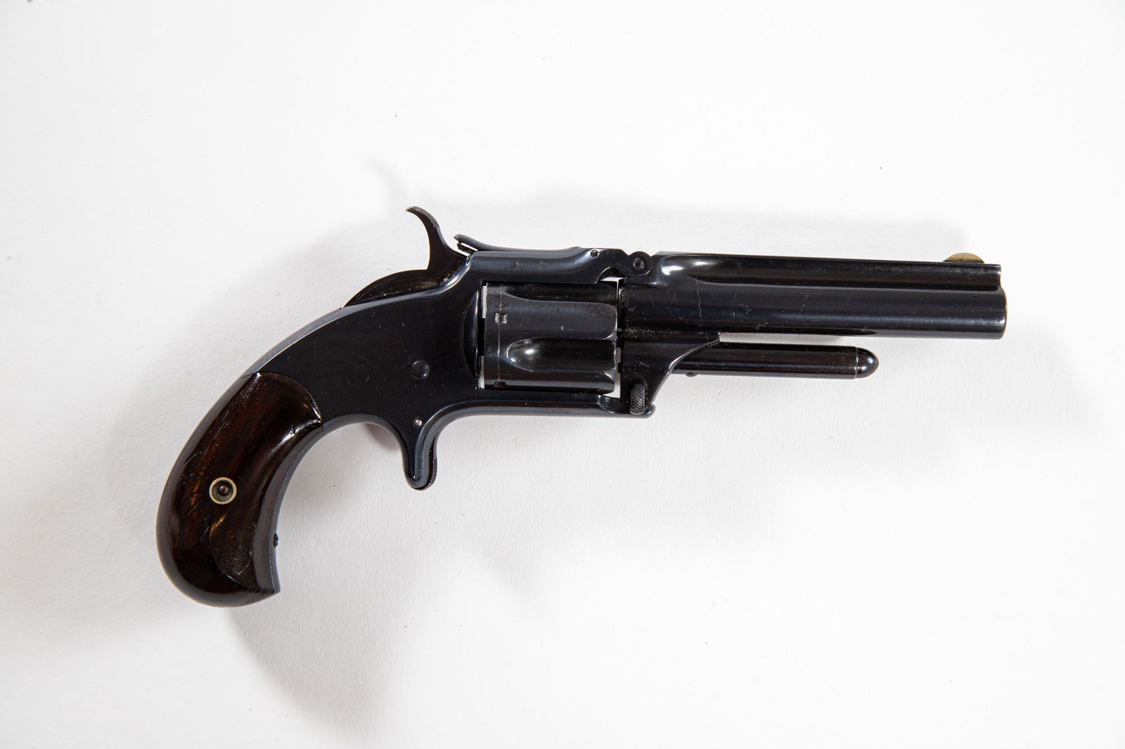 Smith & Wesson Model 1 1/2 2nd Issue: Smith & Wesson Model 1 1/2 Second Issue .32 Rimfire. Same model in similar condition sold for $1,300 at Rock Island several years ago. NO RESERVE.