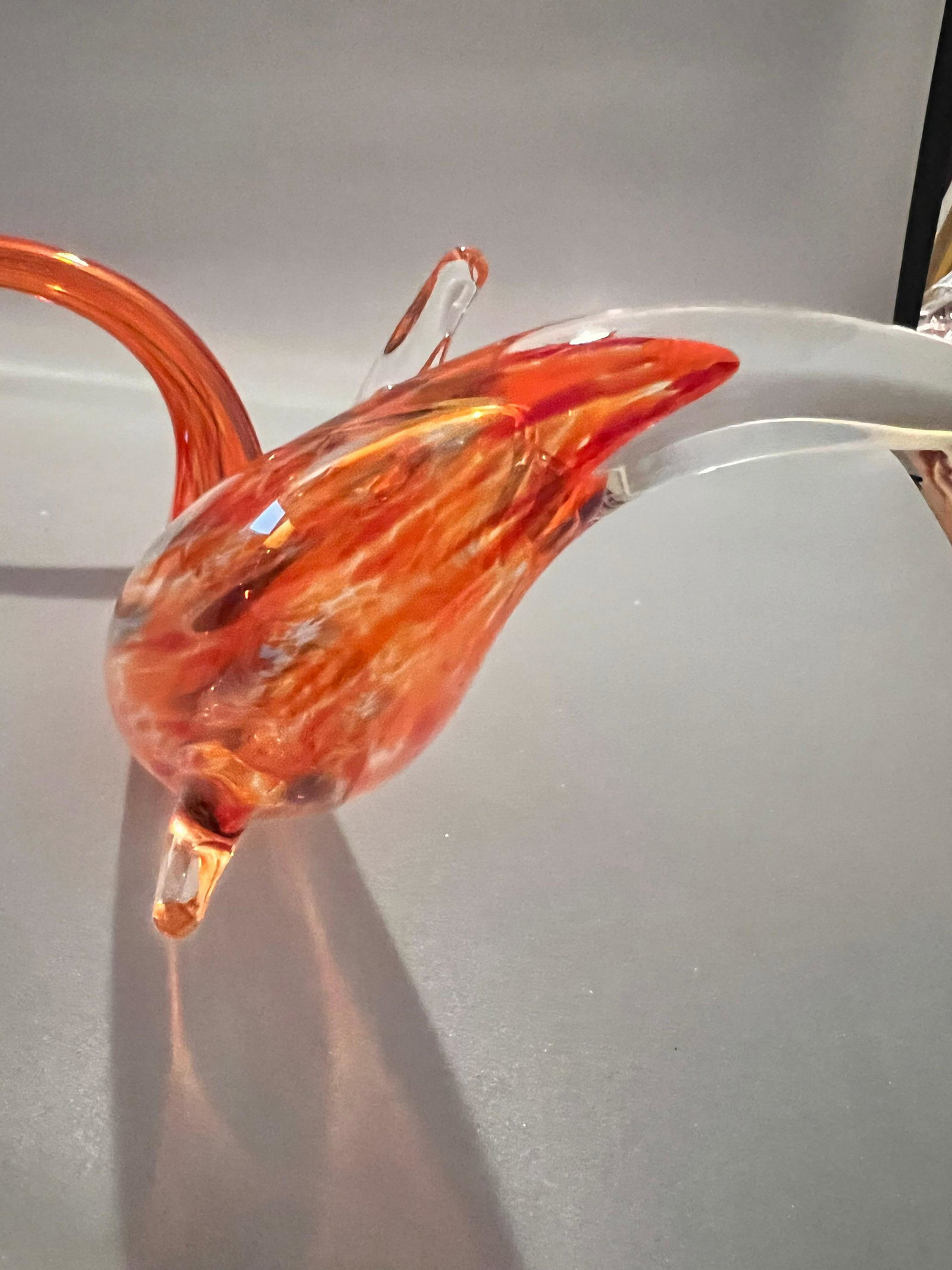 Dale Chihuly Glass Piece: Hand blown glass piece attributed to Dale Chihuly, American. Unsigned. Measures 31" long.