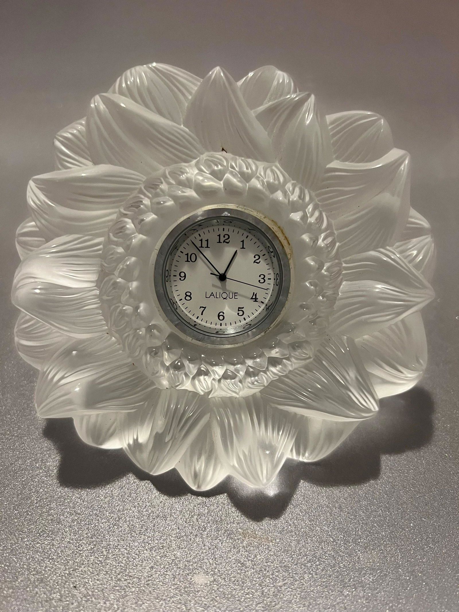 Lalique Sunflower Clock (1 of 2)