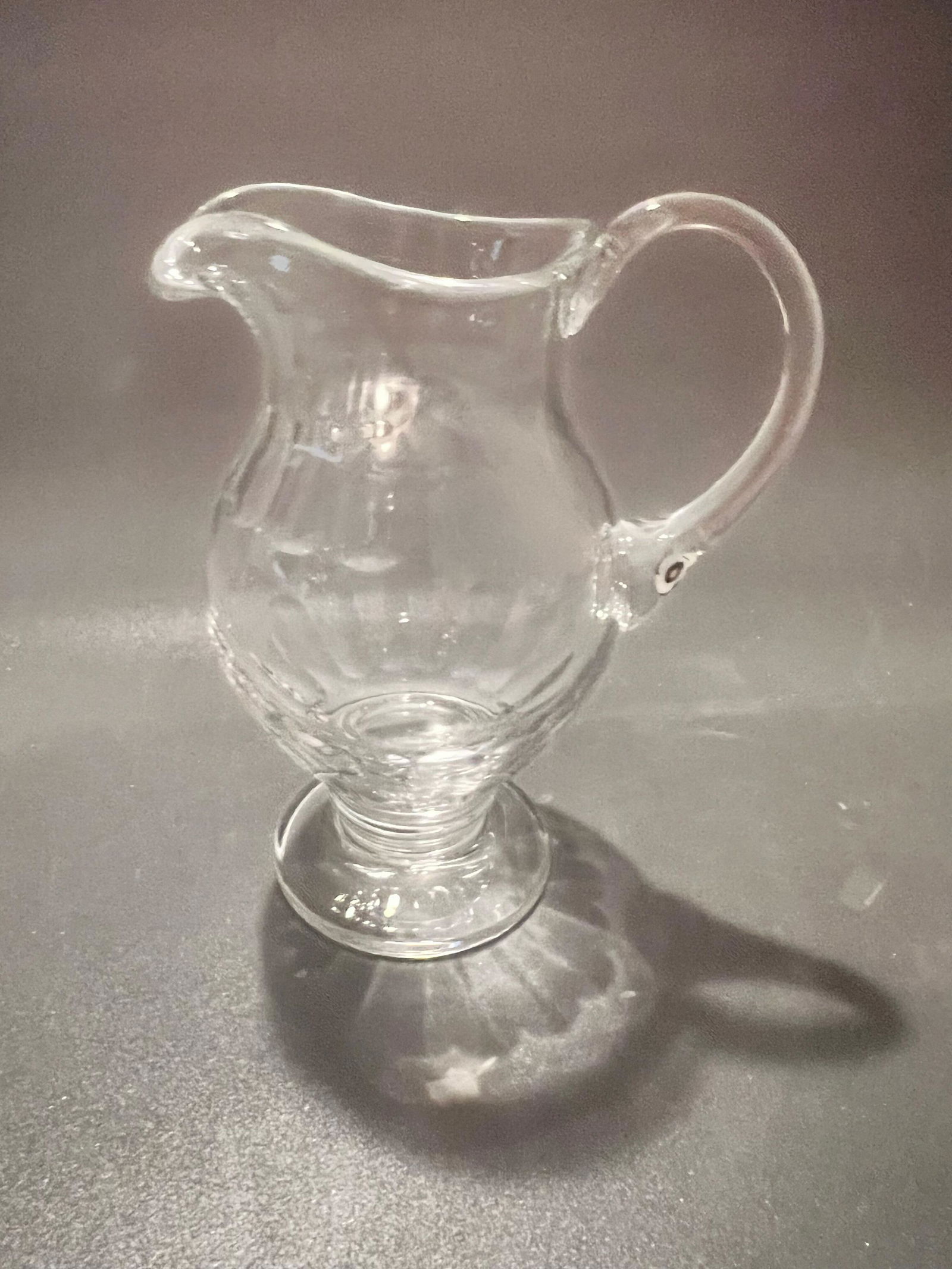 William Yeoward - Crystal Pitcher: Crystal pitcher by William Yeoward, measures 6" high.