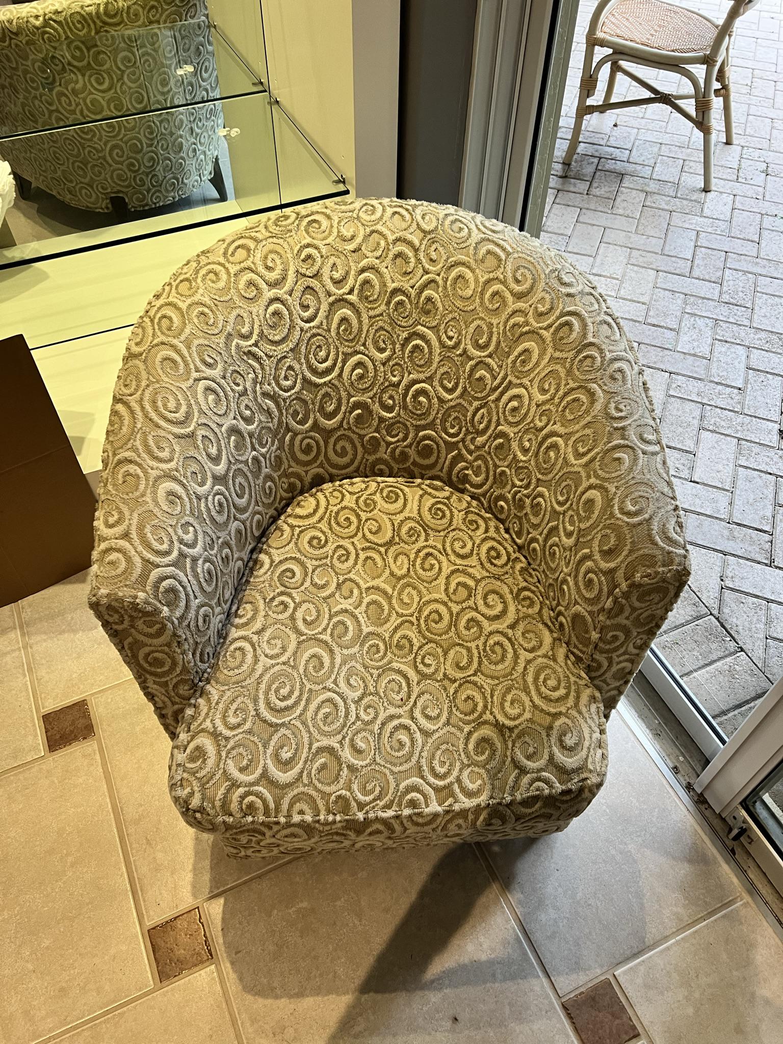 French Art Deco Slipper Chair (1 of 2)