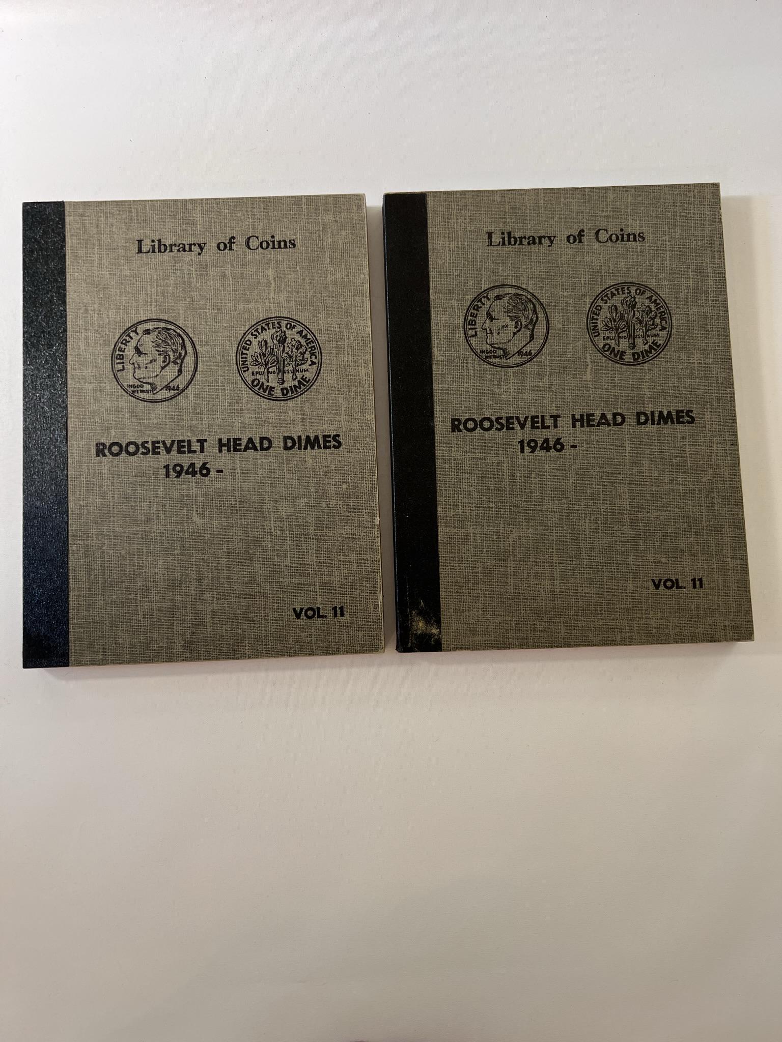 2 Library of Congress Albums with Roosevelt Dimes (1 of 7)