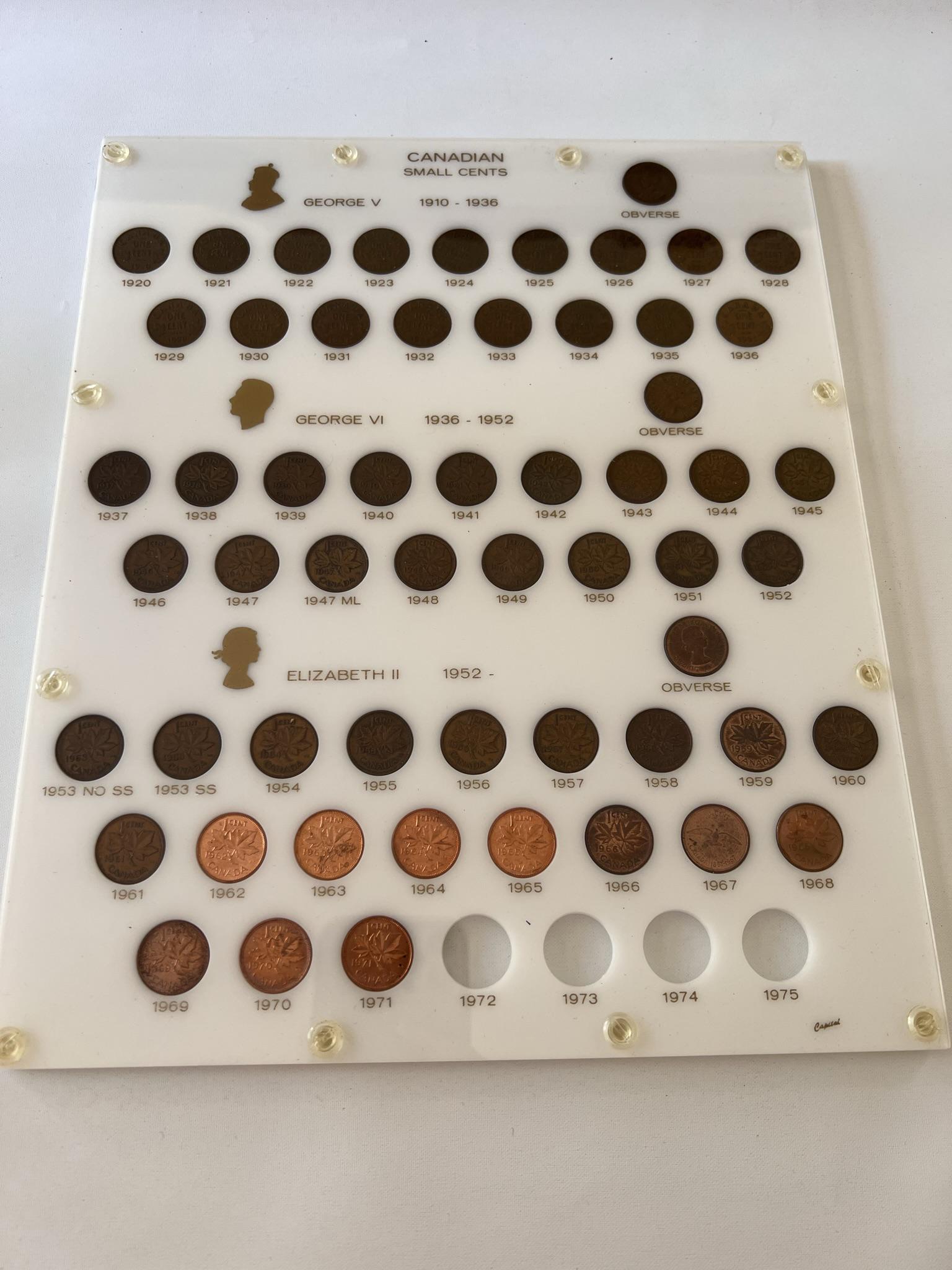 Canadian One Cent Coins (1 of 8)
