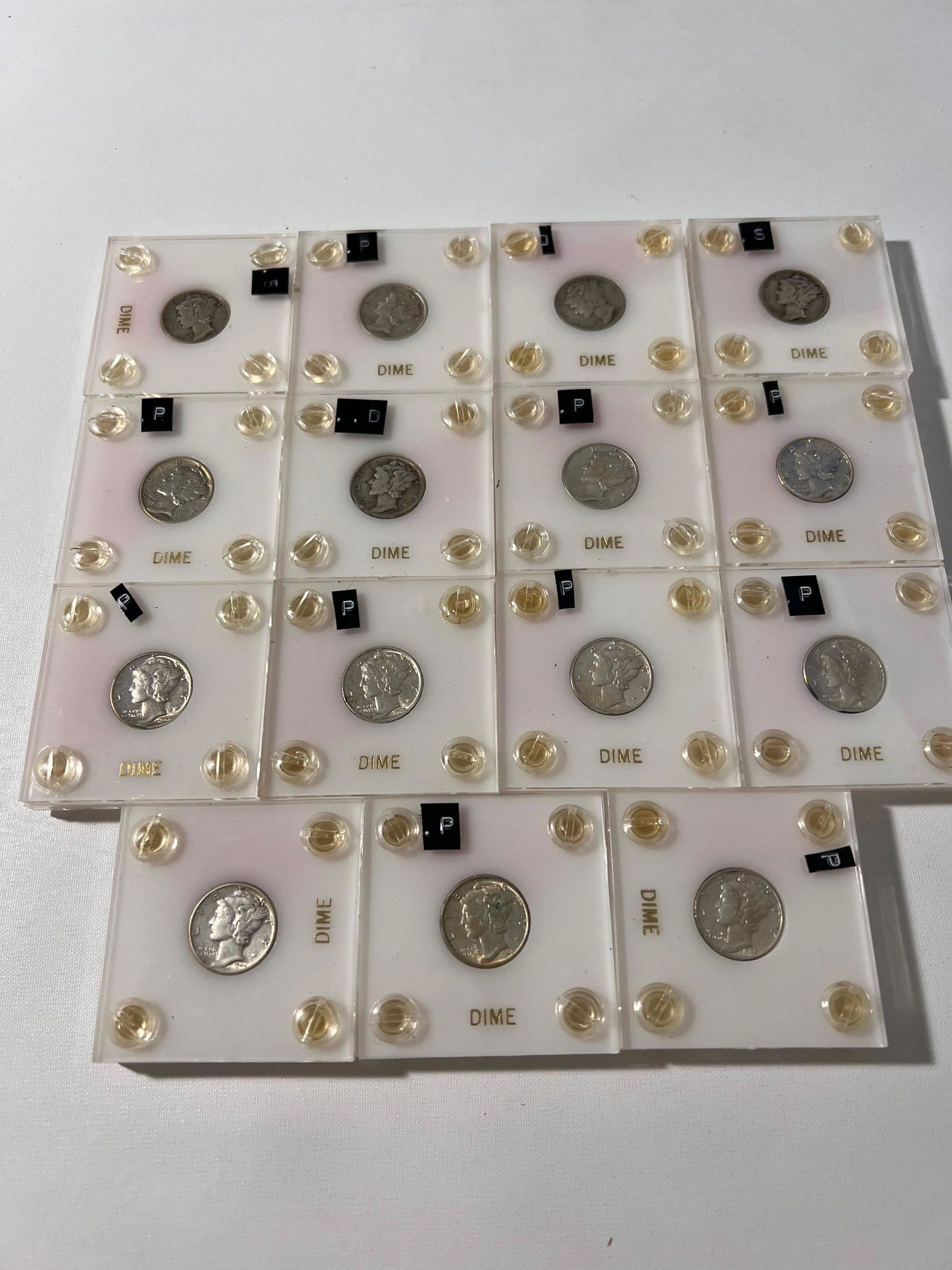 Lot of 15 Mercury Dimes (1 of 6)