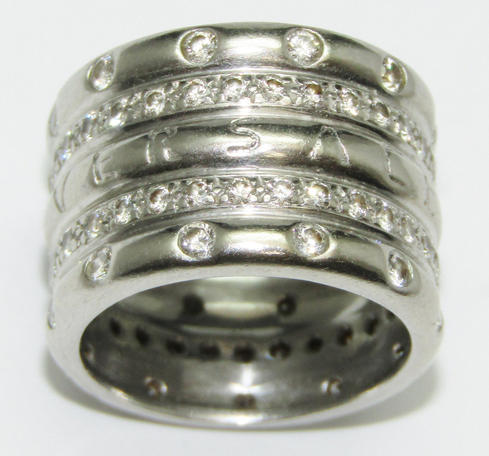 Versace Platinum Ring with Diamonds (1 of 5)