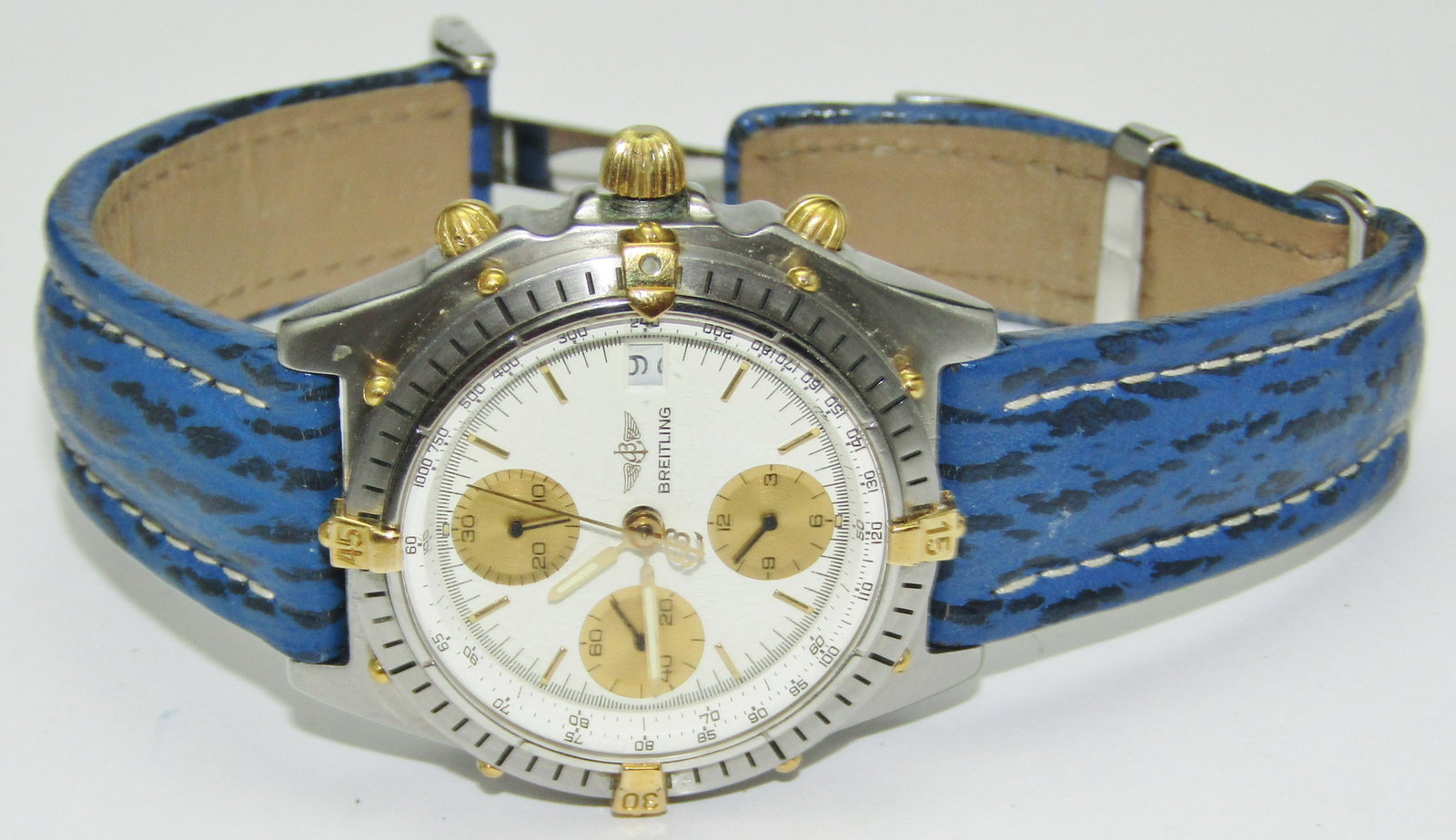 SS and Gold BREITLING Chronograph watch (1 of 4)