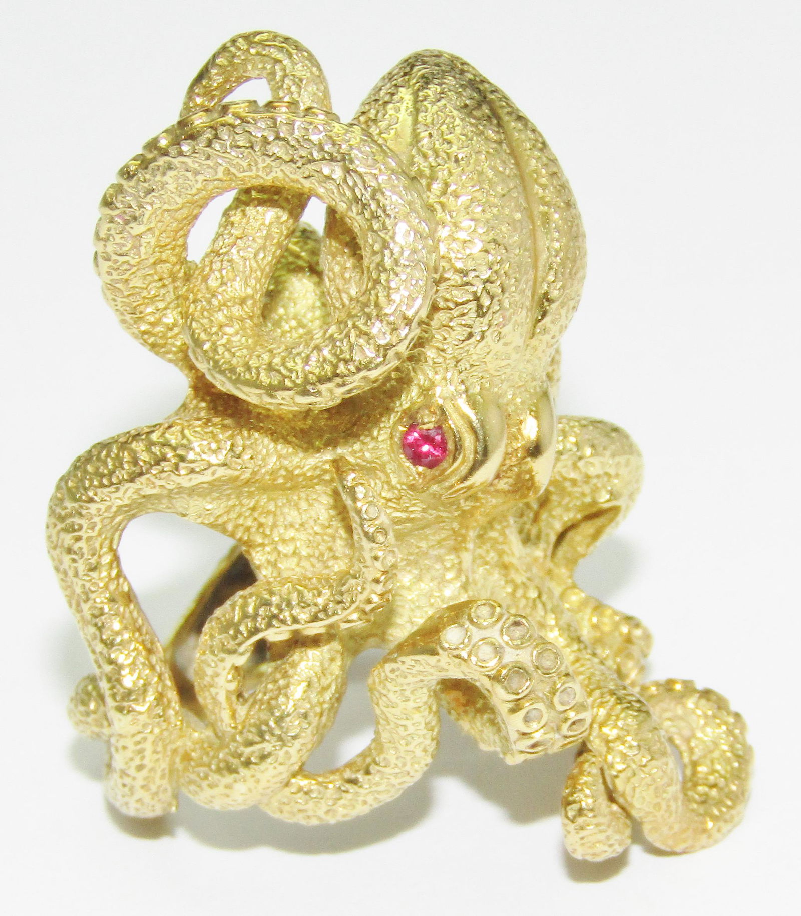 Kurt Wayne 18Kt Gold Octopus Ring with Rubies (1 of 7)