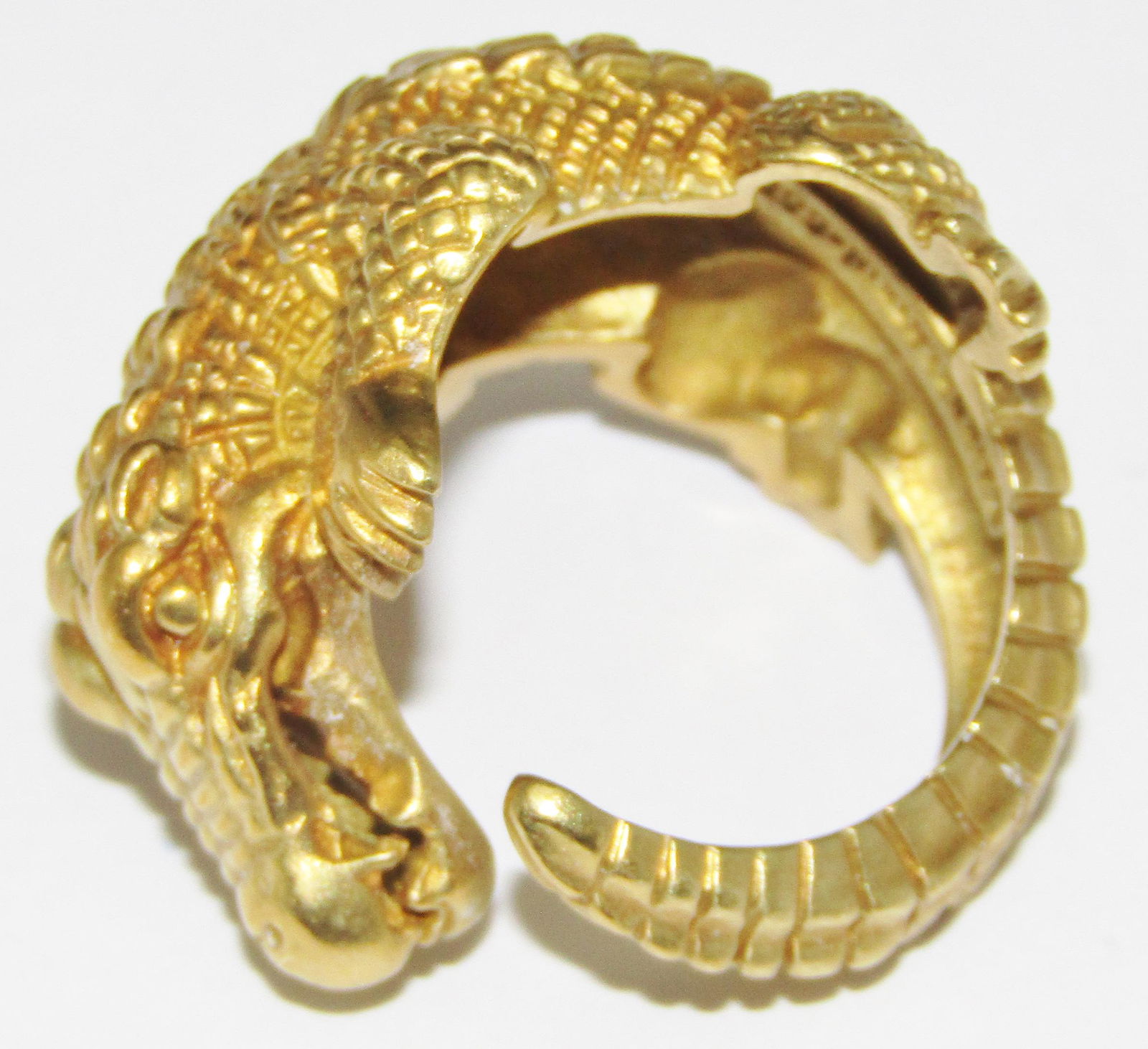 Kieselstein Cord 18Kt Gold Crocodile Ring (1 of 2)
