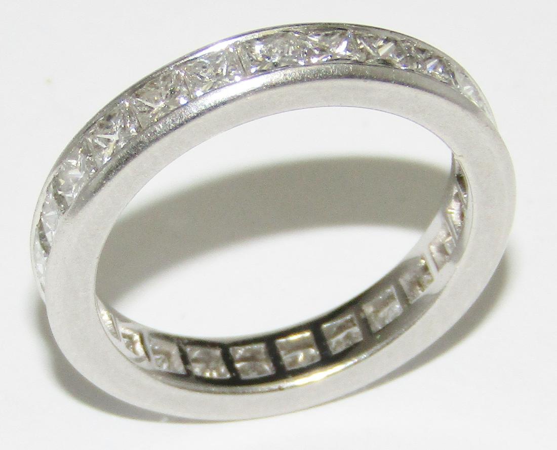 Platinum circlet ring with 25 Princess cut diamonds (1 of 1)