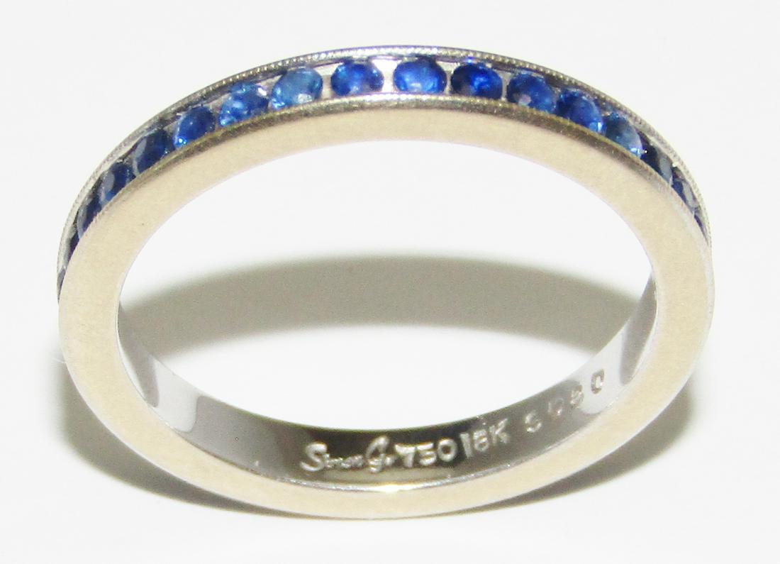 SimonG 18Kt White Gold Sapphire Eternity Ring (1 of 1)