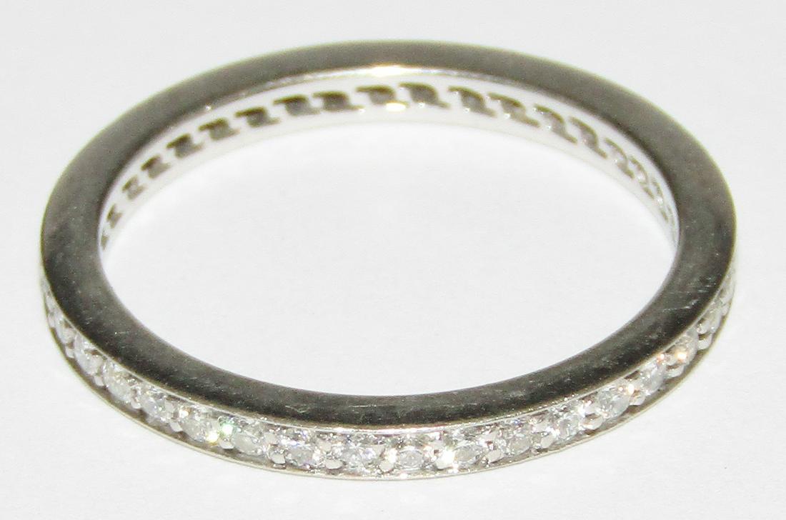 Platinum circlet ring with 39 round full cut diamonds (1 of 1)
