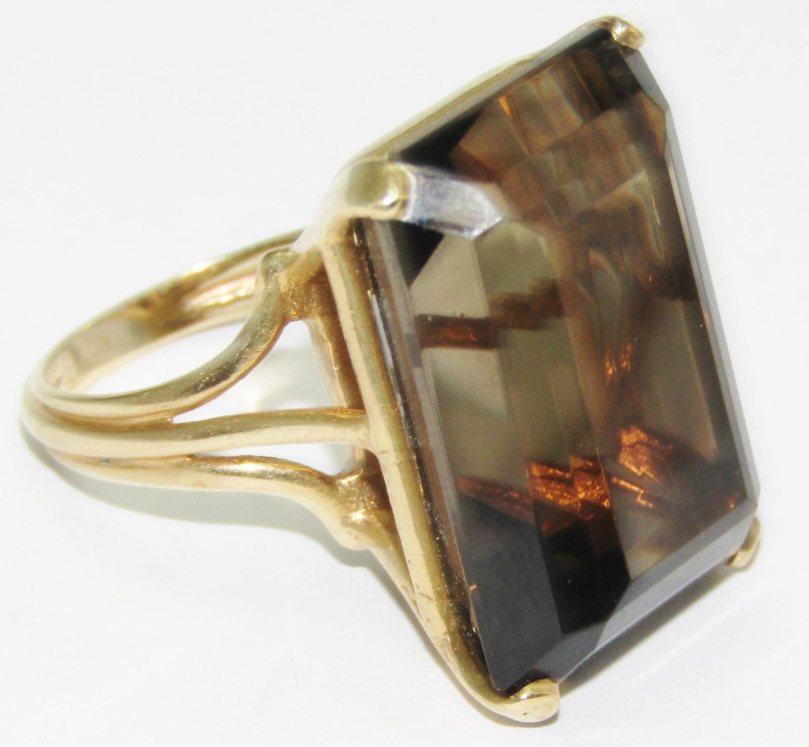 14Kt Gold Smoky Quartz Ring (1 of 1)