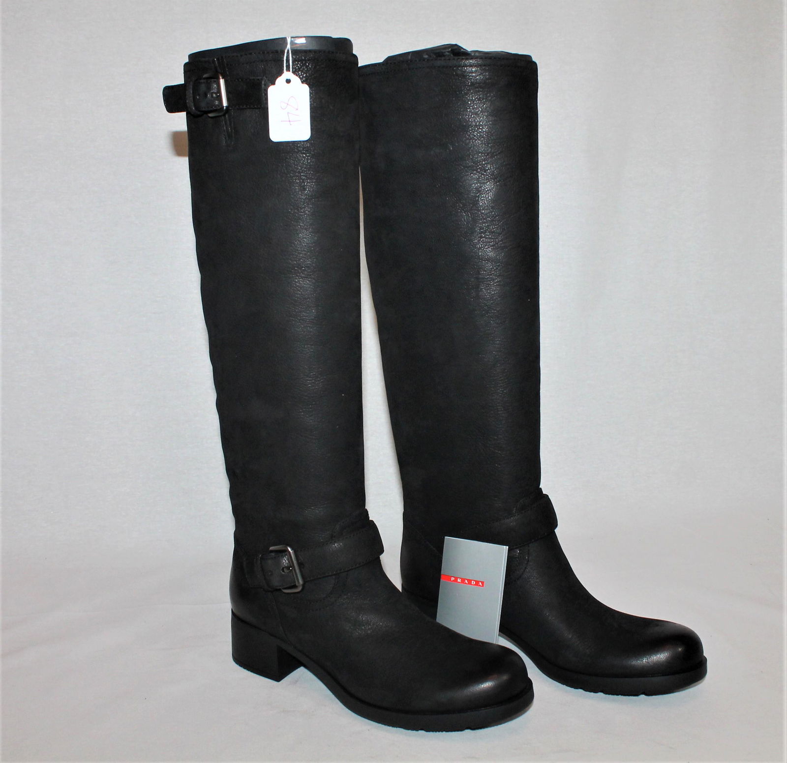 Prada tall black boots (1 of 4)
