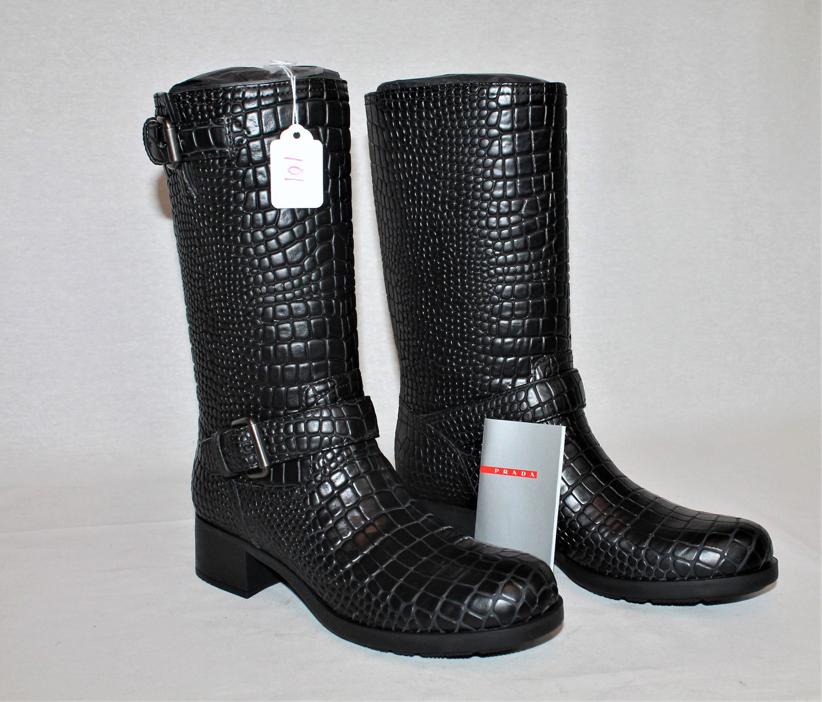 Prada mid-calf moto boots (1 of 4)