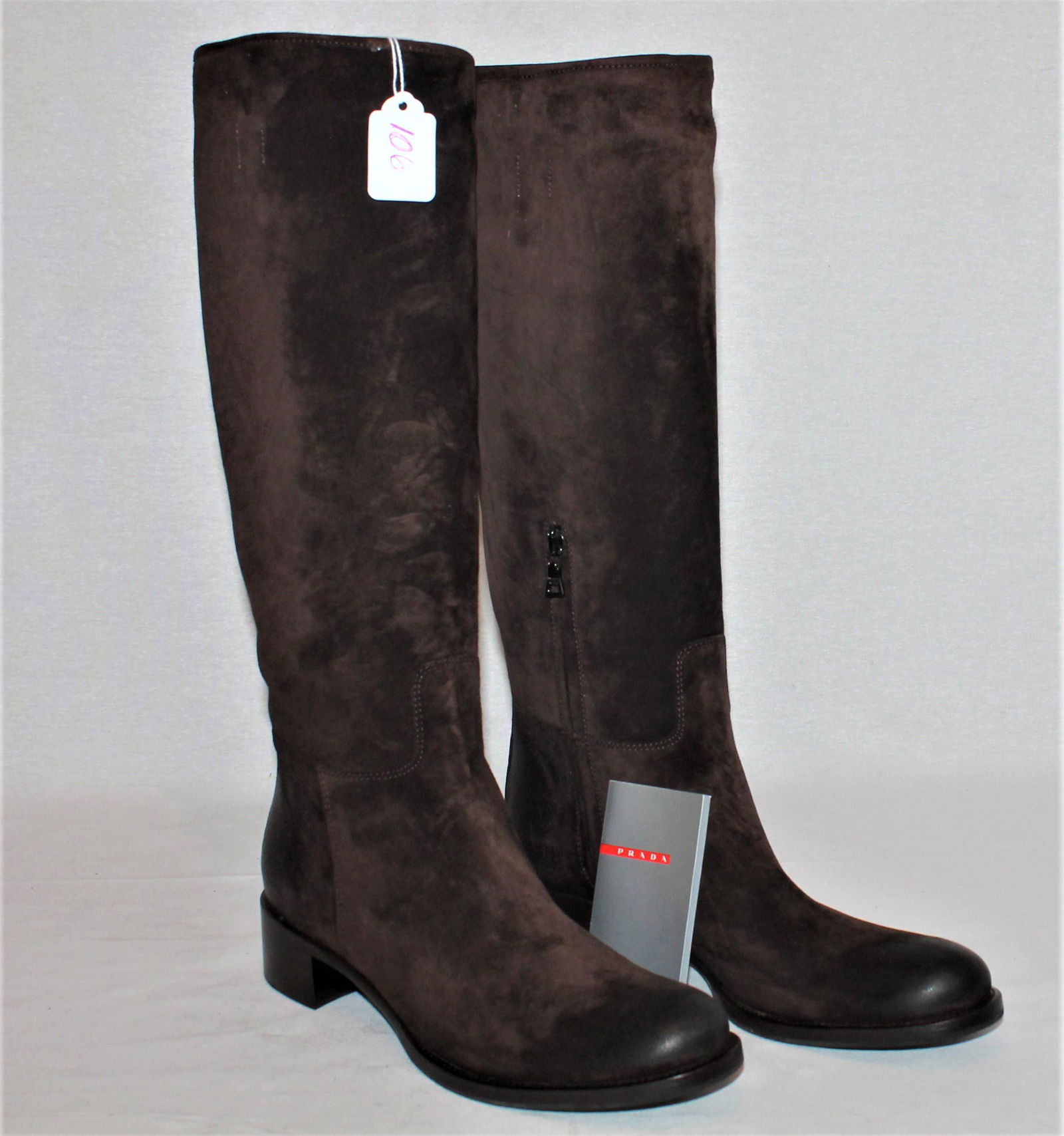 Prada gorgeous brown knee-high boots (1 of 5)