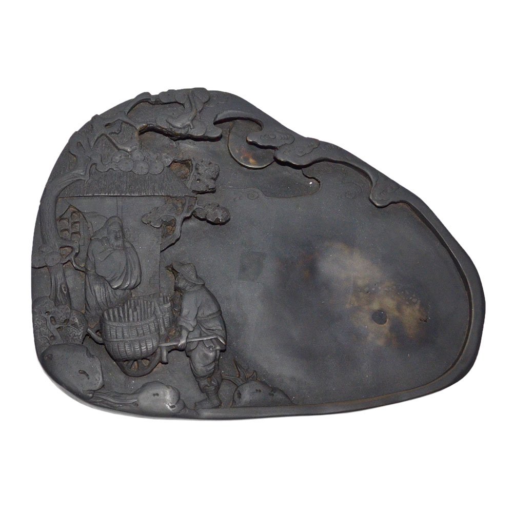 A Well Carved Duan Inkstone with Story Scene of (1 of 5)