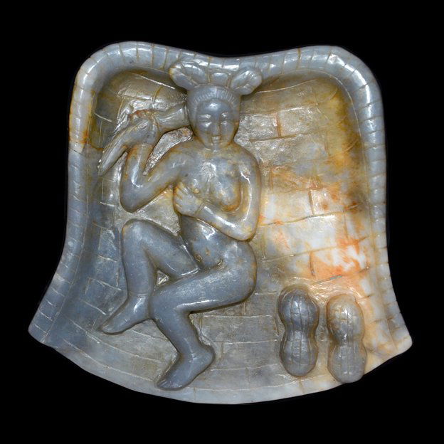 Neolithic Hongshan Culture Jade Ax Mottled grey tone (1 of 6)