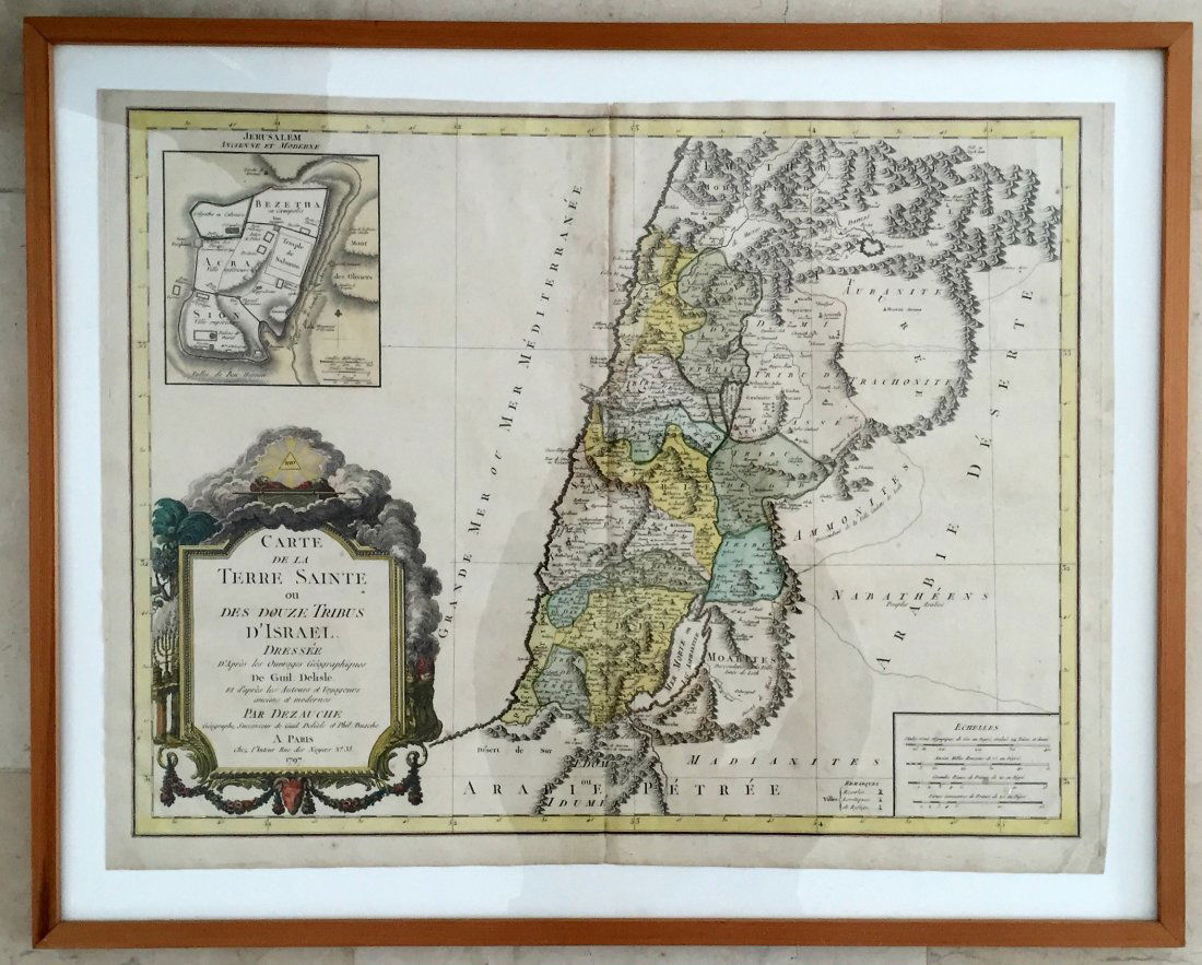 Terra Santa Map very rare, 1797 . (1 of 2)