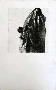 Avigdor Arikha hand signed engraving (bon à tirer): Avigdor Arikha hand signed engraving (bon à tirer) Bon à tirer- it indicates the artists approval and commits the printer to obtain the expected result. Sheet: 53x33 cm. Plate: 27x24 cm.