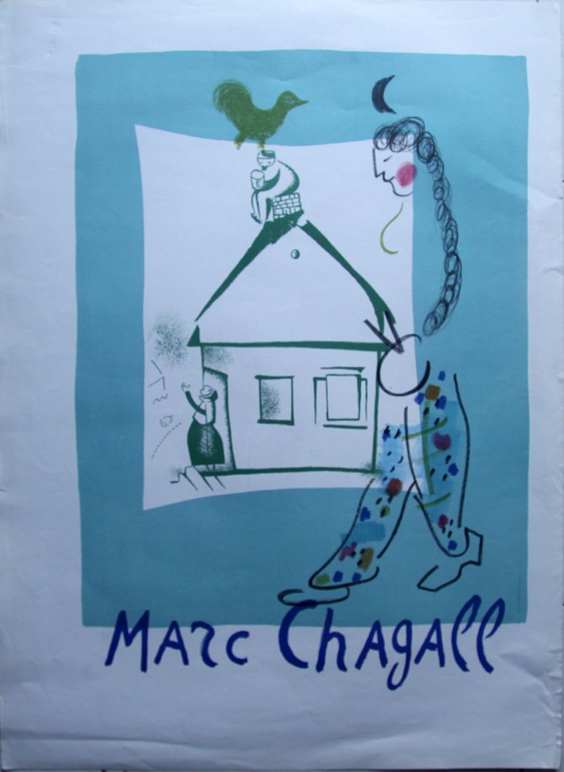 Marc Chagall LA MAISON DE MON VILLAGE 1969 (1 of 1)
