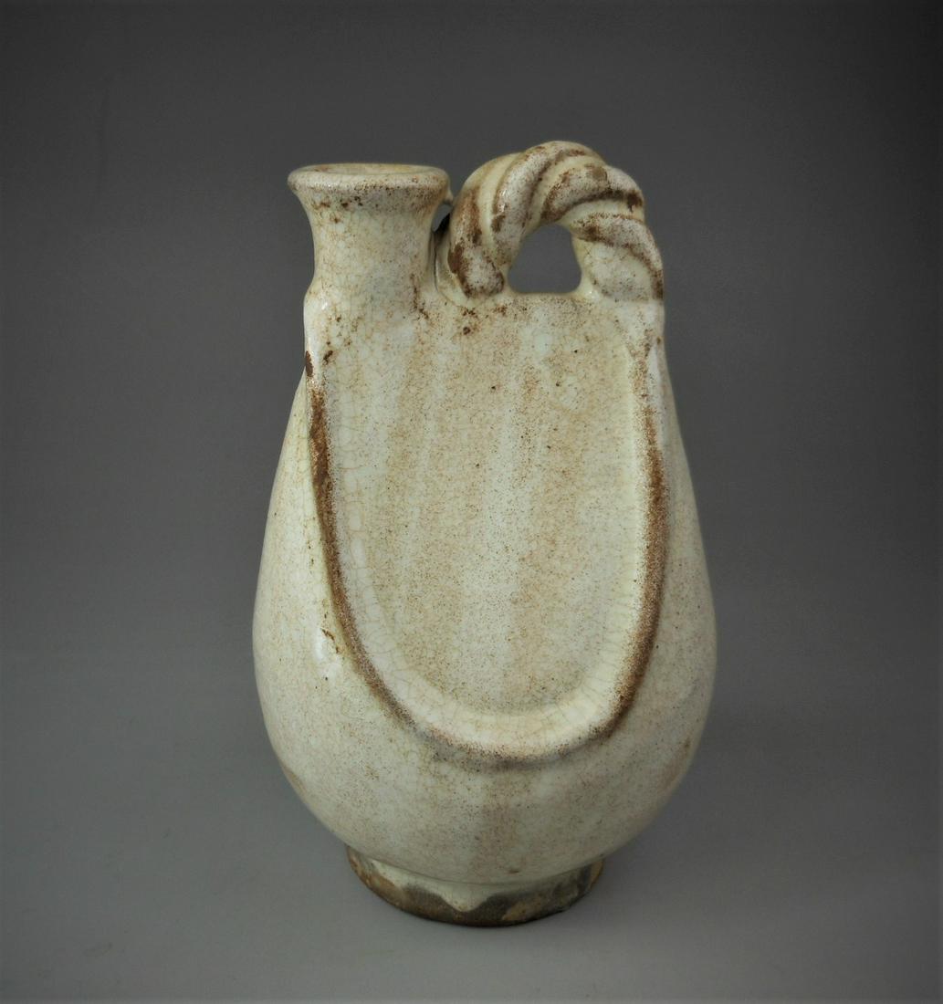 A small Chinese Yuan dynasty  style  white glazed (1 of 8)