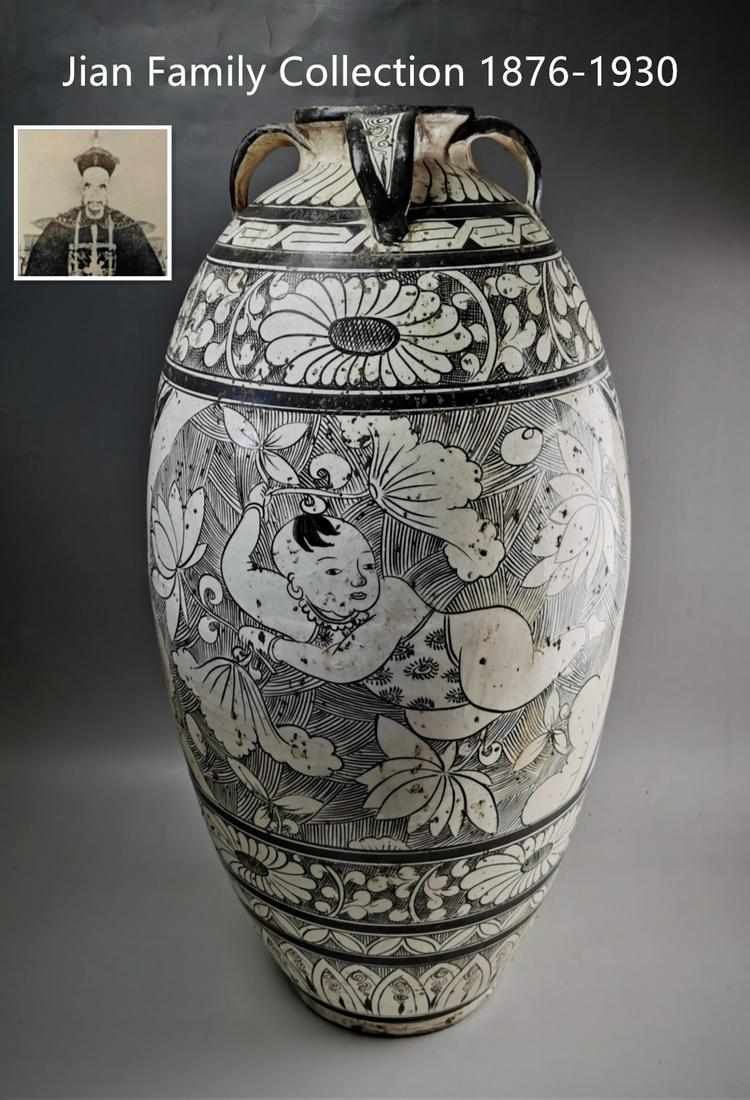 A large and fine Chinese Song style Cizhou-yao painted (1 of 12)