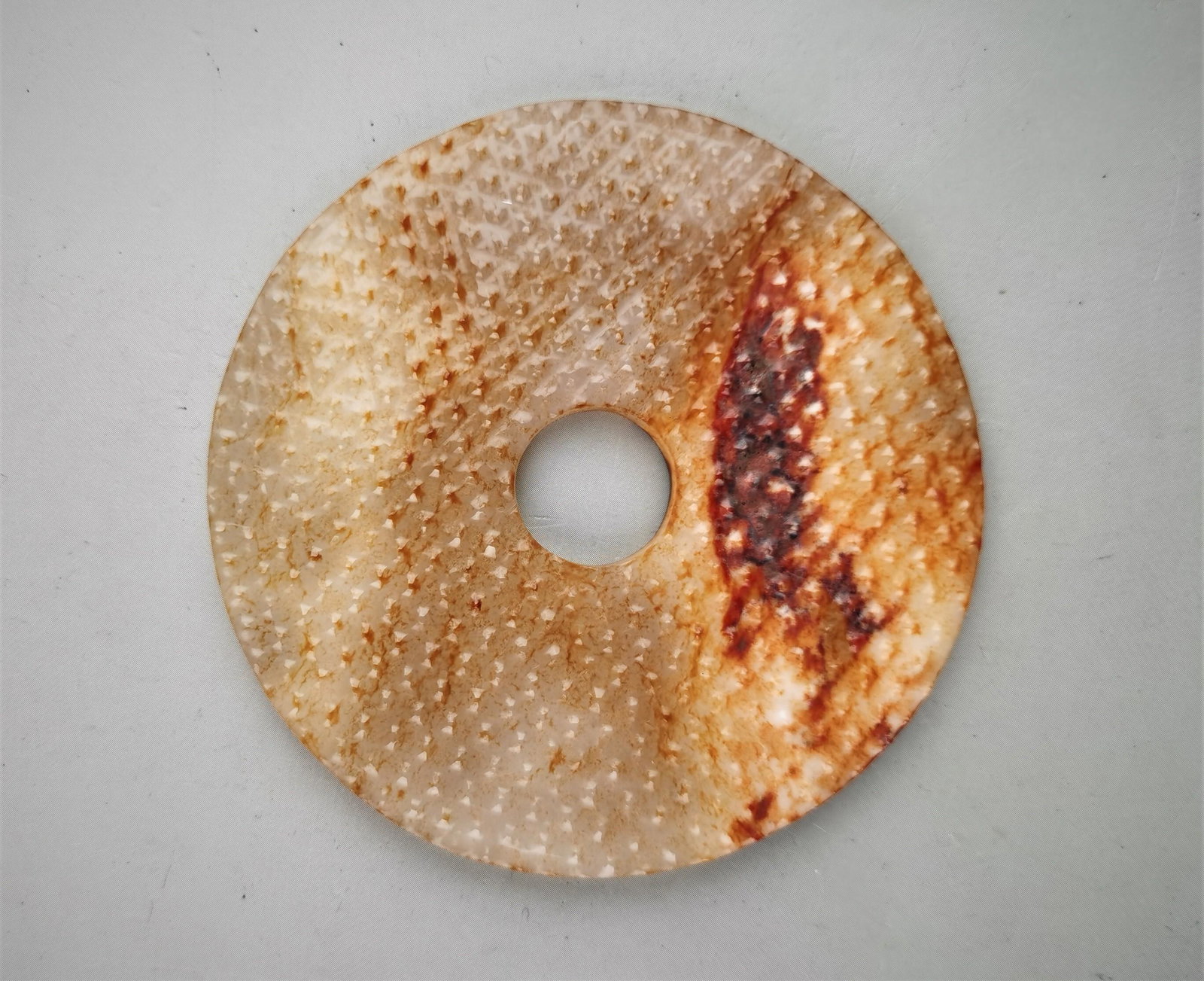 A Chinese Han style jade disc (1 of 9)