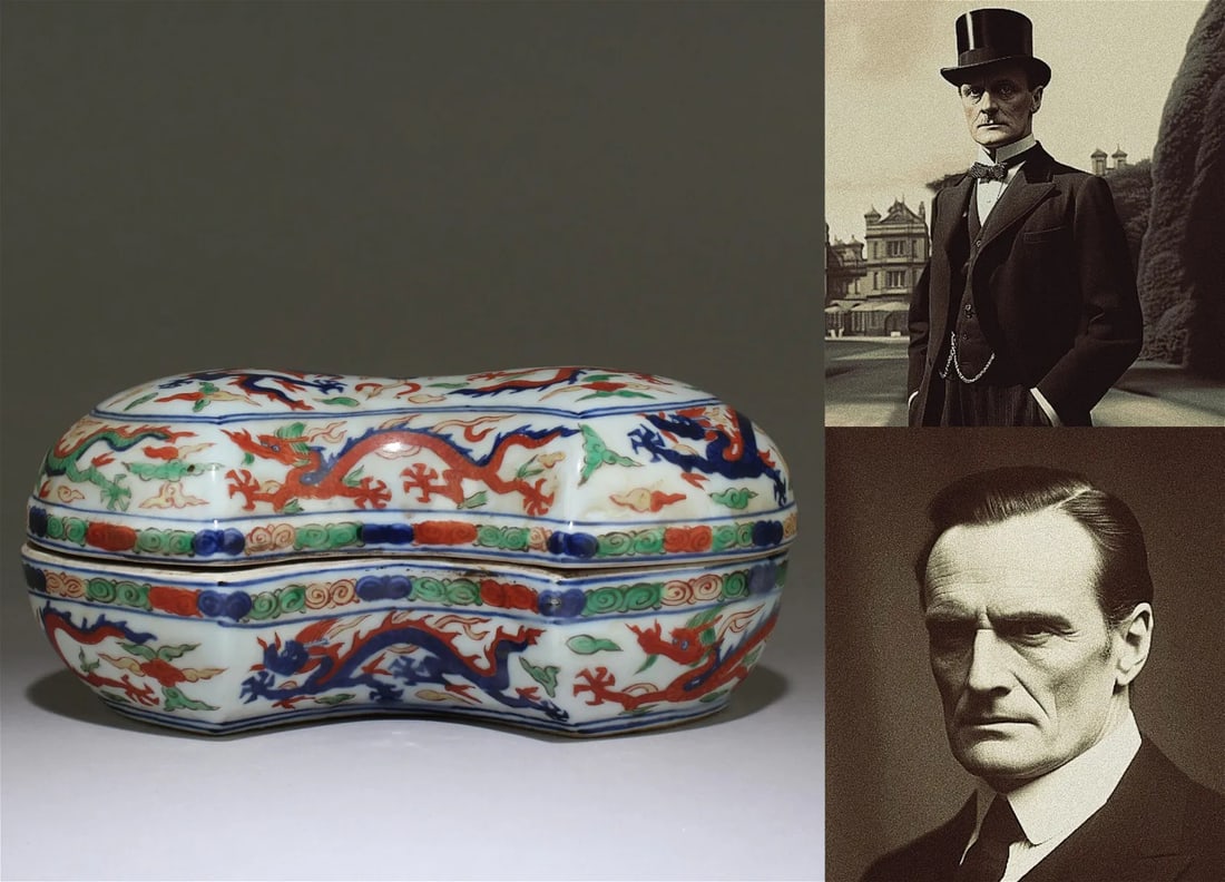 Chinese wucai porcelain box (1 of 7)