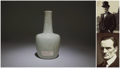 Chinese guan type porcelain vase