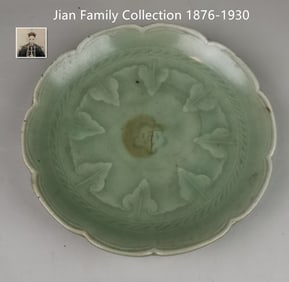 Chinese Longquan-yao celadon glazed plate