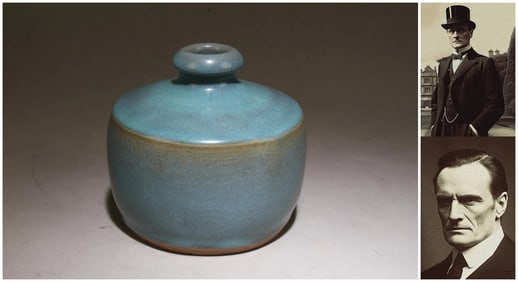 Chinese Jun type porcelain water dropper