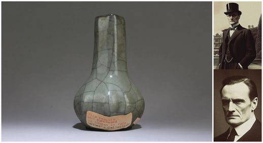 Chinese guan type porcelain vase