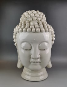 Chinese white glazed Buddha's head