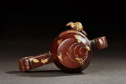 Rare Chinese gilt bronze hand censer