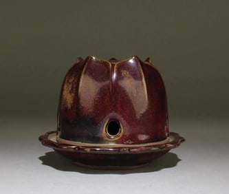 Chinese jun-yao fambe glazed porcelain censer