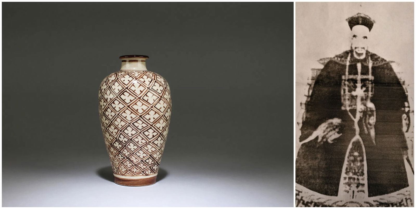 Chinese Jizhou-yao porcelain meiping: Chinese Jizhou-yao porcelain meiping, with AI detectionApprox. Height 19 cm (7.48 inches)Provenance: Property from the private Jian family collection. Chengrong Jian (1856-1936) donated fourth rank of