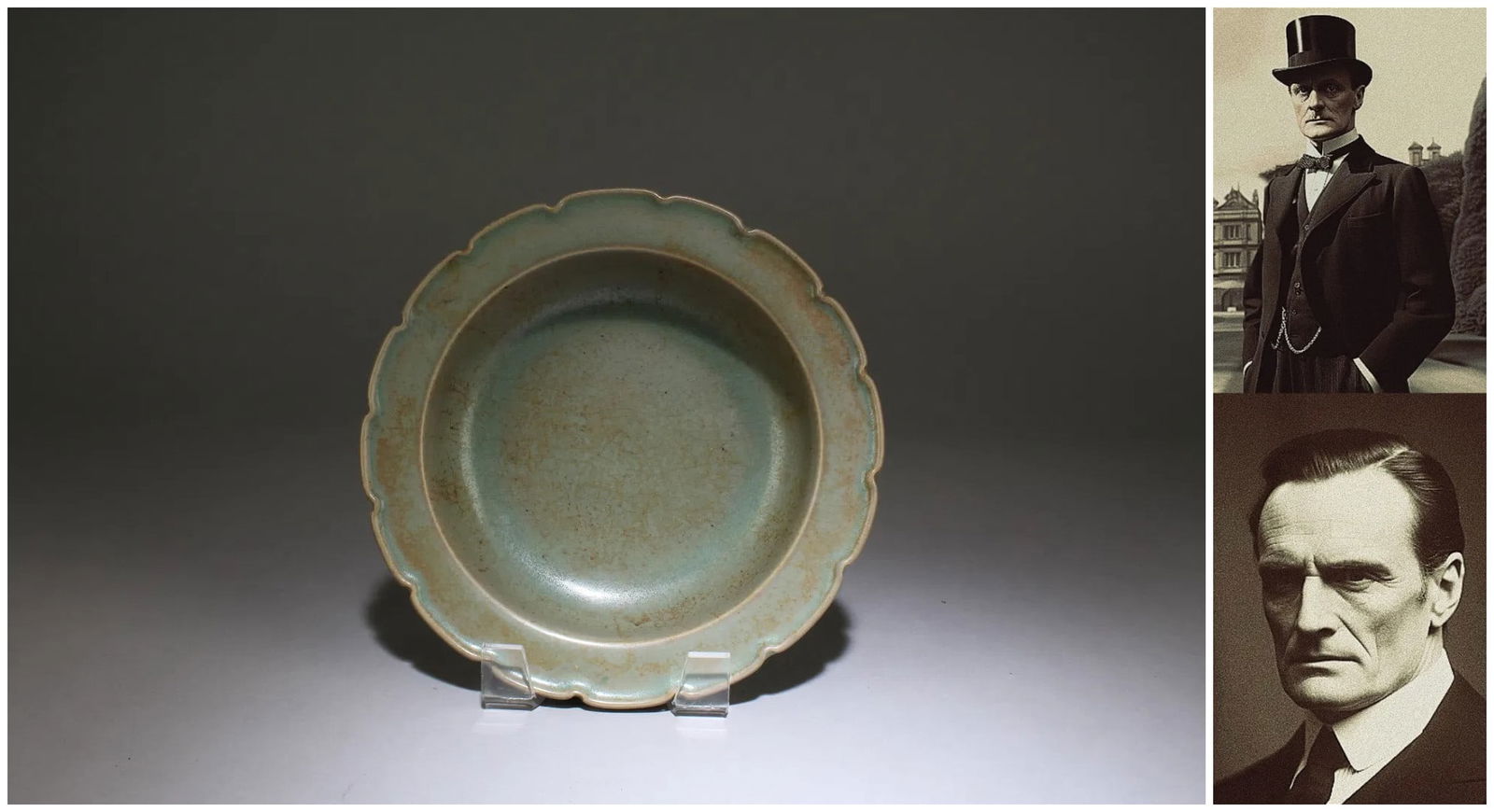 Chinese Ru type porcelain plate (1 of 7)