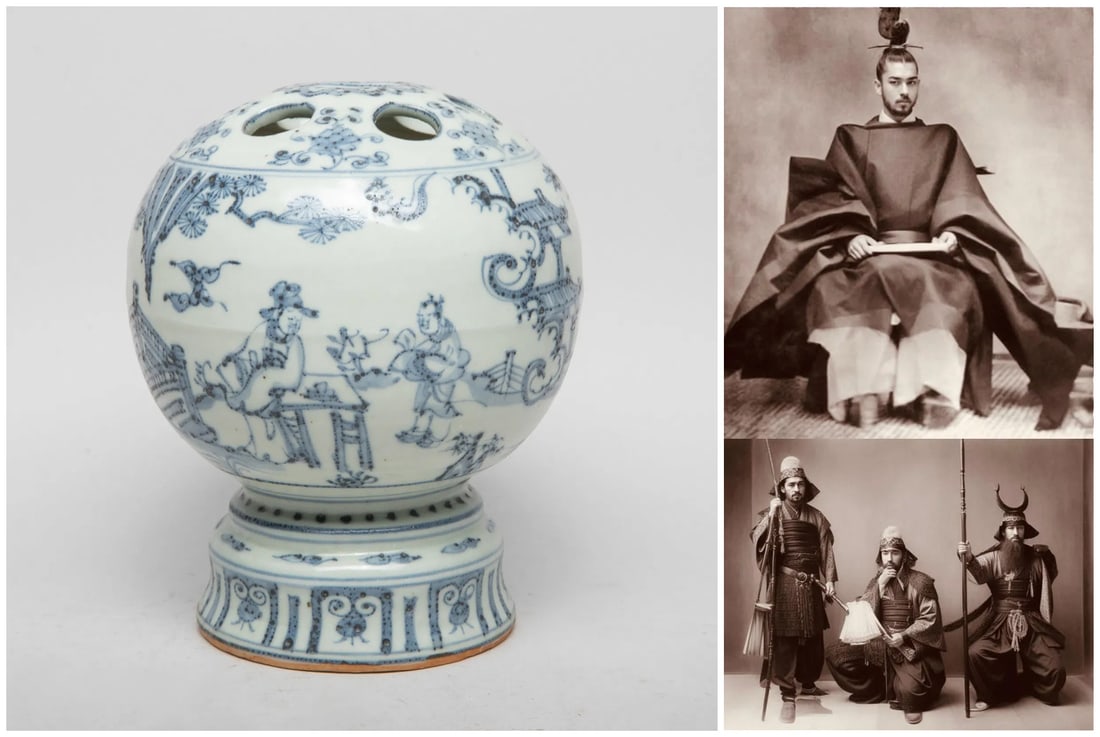 Chinese blue and white porcelain vase: Chinese blue and white porcelain vase, with AI detectionApprox. H 17 x W 14 cm(H 6.7 x 5.5 inches)Provenance: Property from the formerly collected by the noble Tokugawa family in the kansai region of