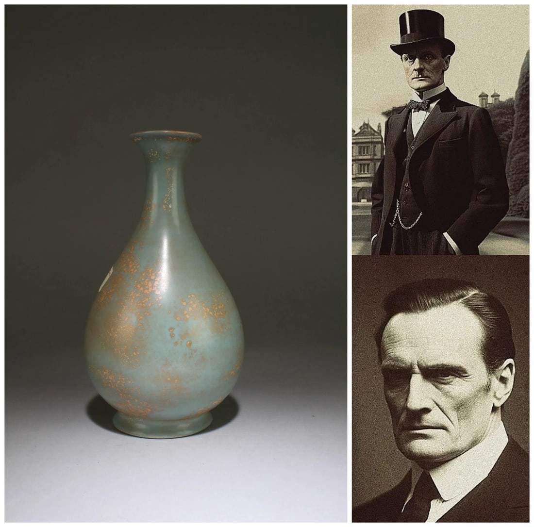 Chinese ru-glazed porcelain vase (1 of 8)