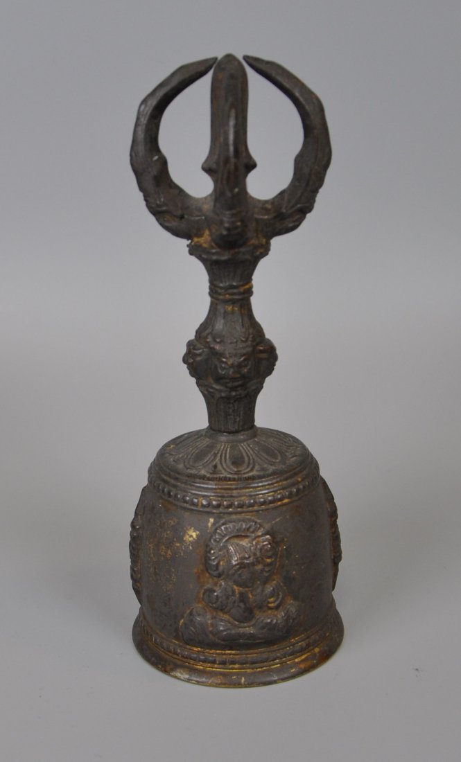 buddhist ball: buddhist ball, H 19cm 藏佛教金刚铃 高19厘米