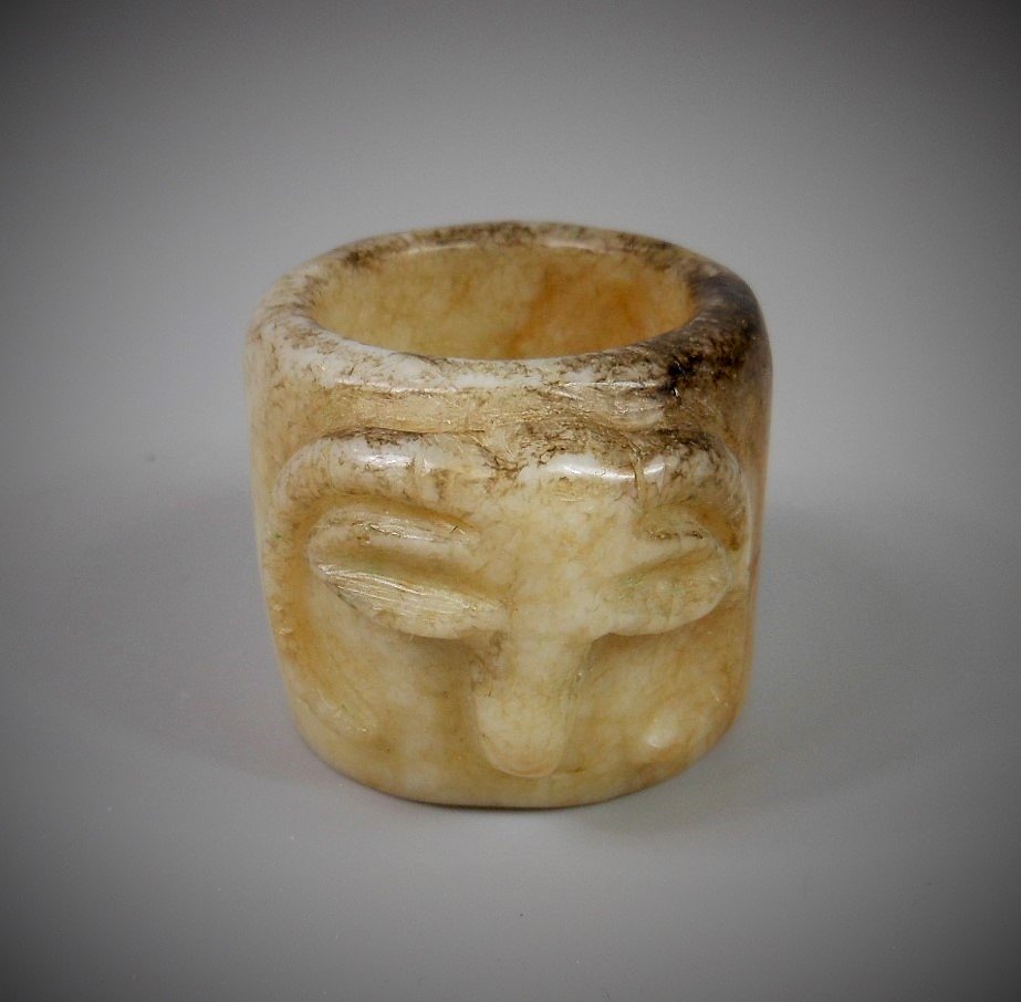 Chinese antique white jade: A Chinese antique white jade