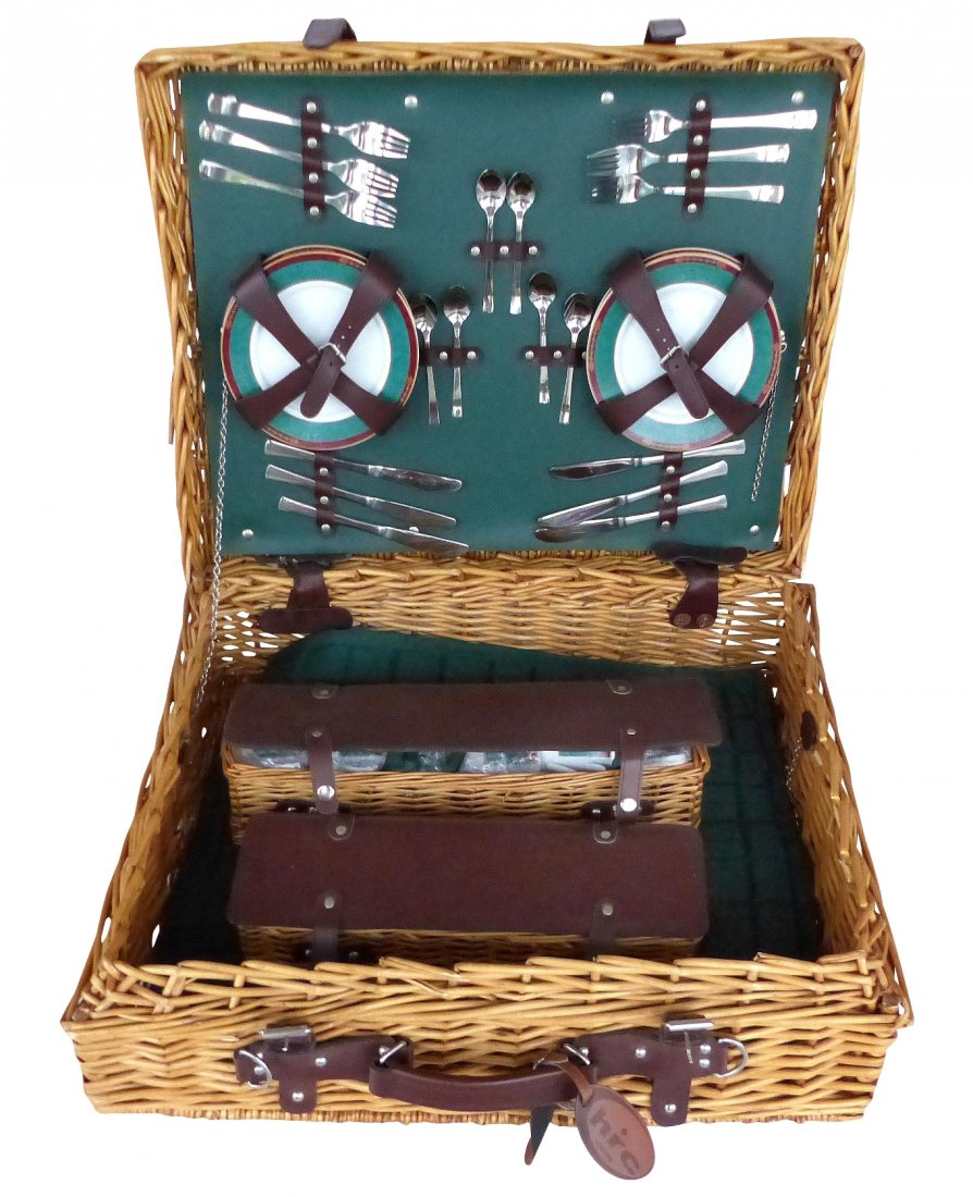 Vintage English Wicker Picnic Set Service for Six (1 of 10)