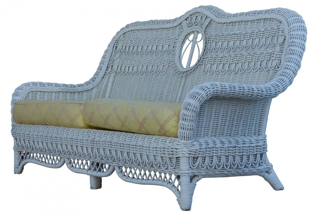 Mid-Century Vintage Fine Quality Wicker Sofa (1 of 10)
