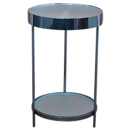 Light-Up Black Chrome & Glass Table (1 of 10)