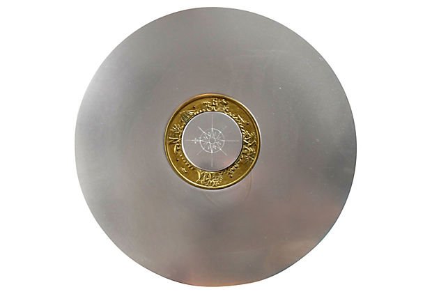 Lurelle Guild "Compass Platter" for Kensington: Lurelle Guild "Compass Platter" for Kensington Aluminum. This platter was created between the years of 1935-1936.15.0ʺW × 15.0ʺD × 0.5ʺH