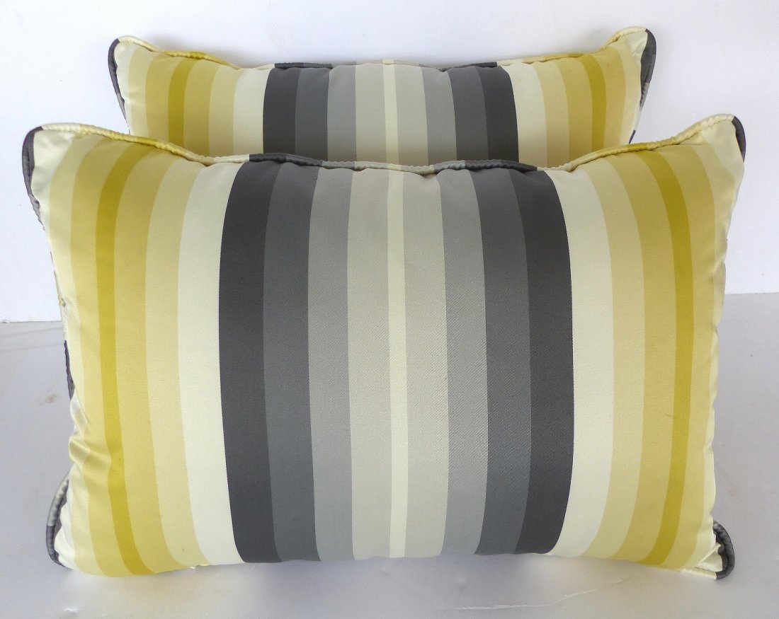 Striped Rectangular Pillows, Pair (1 of 7)