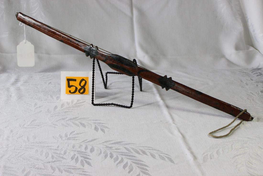Small Carved Wood Indonesian Bow: 25" long